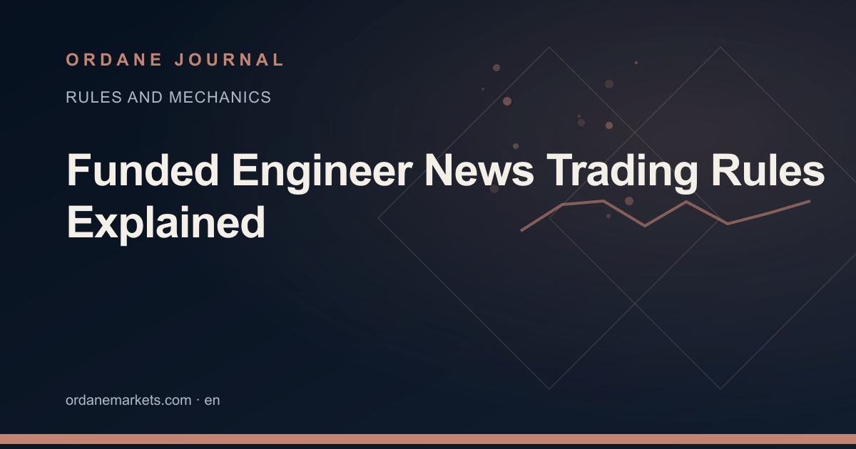 Funded Engineer News Trading Rules Explained. Ordane Journal.