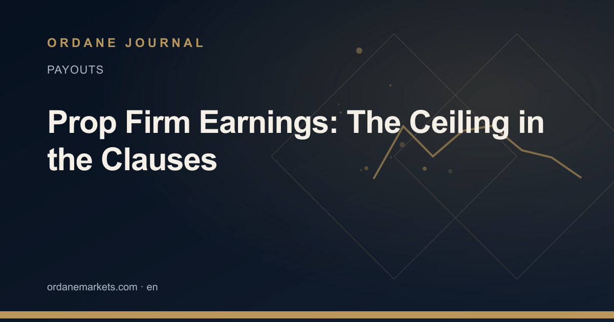 Prop Firm Earnings: The Ceiling in the Clauses. Ordane Journal.