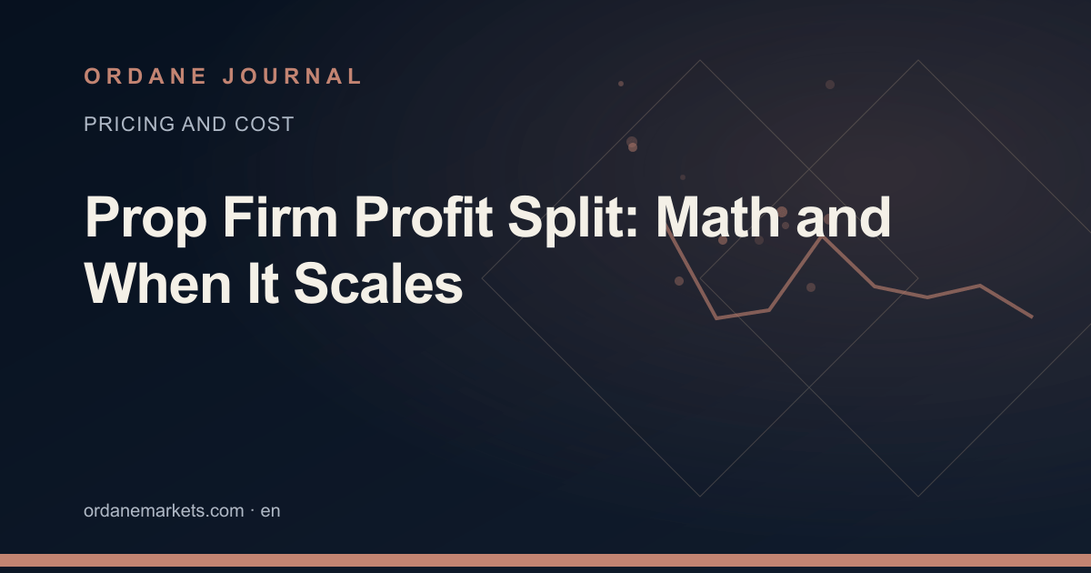 Prop Firm Profit Split: Math and When It Scales. Ordane Journal.