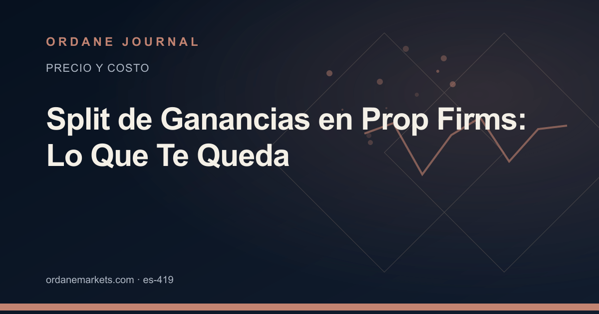 Split de Ganancias en Prop Firms: Lo Que Te Queda. Ordane Journal.