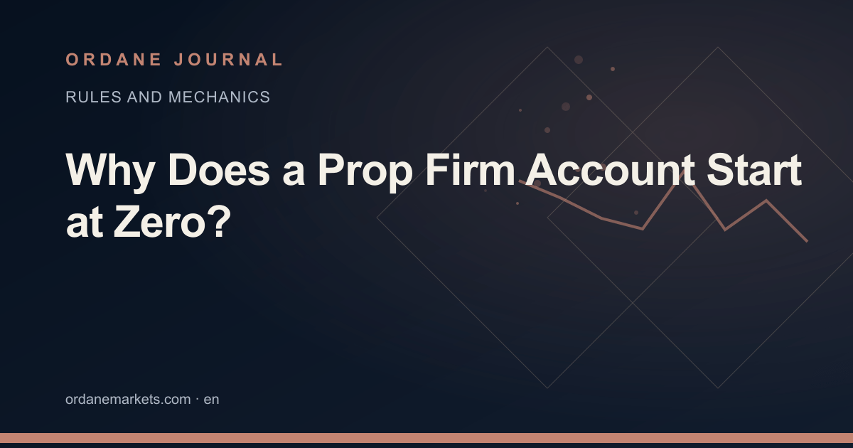 Why Does a Prop Firm Account Start at Zero?. Ordane Journal.